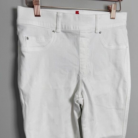 SPANX | White Pull-On Strechy Skinny Jeans Body Shaping Women’s Size Medium - Picture 6 of 11
